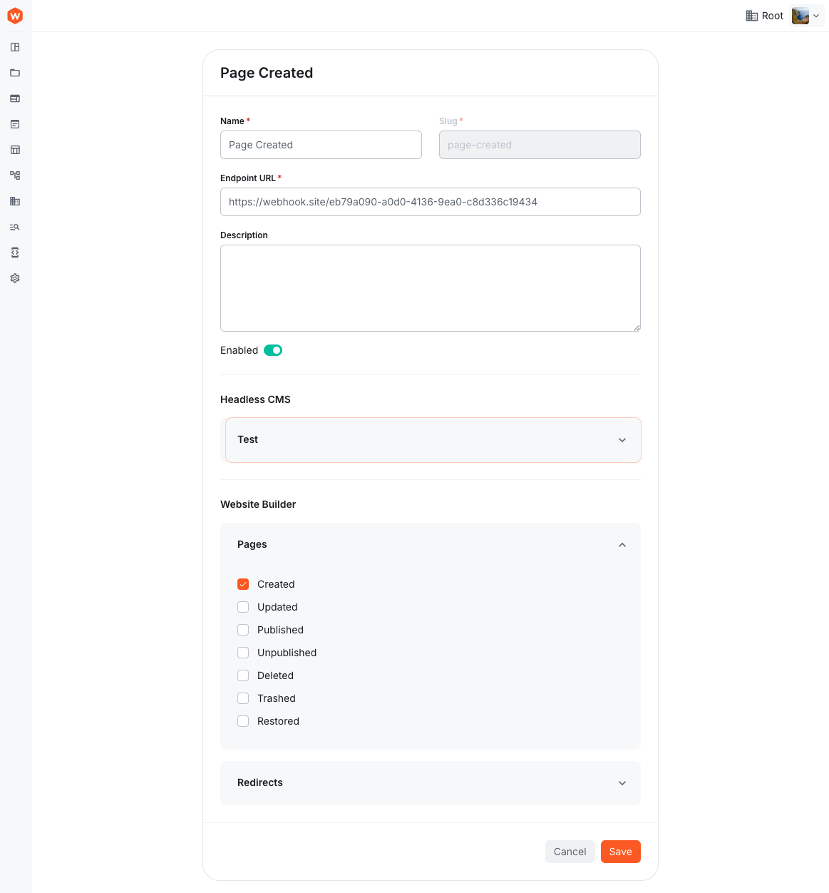 Webhook Form